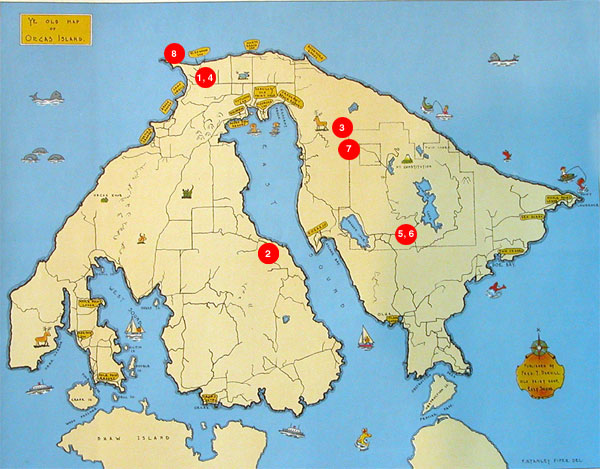 Orcas Island map