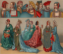 Racinet European middle ages costumes 2