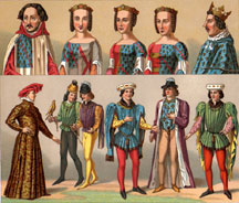 Middle Ages costumes by Racinet #1