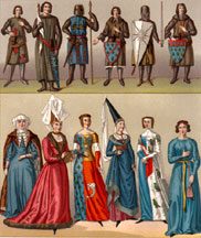 Middle ages fashion by Racinet #4