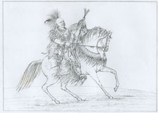 Keokuk on horseback