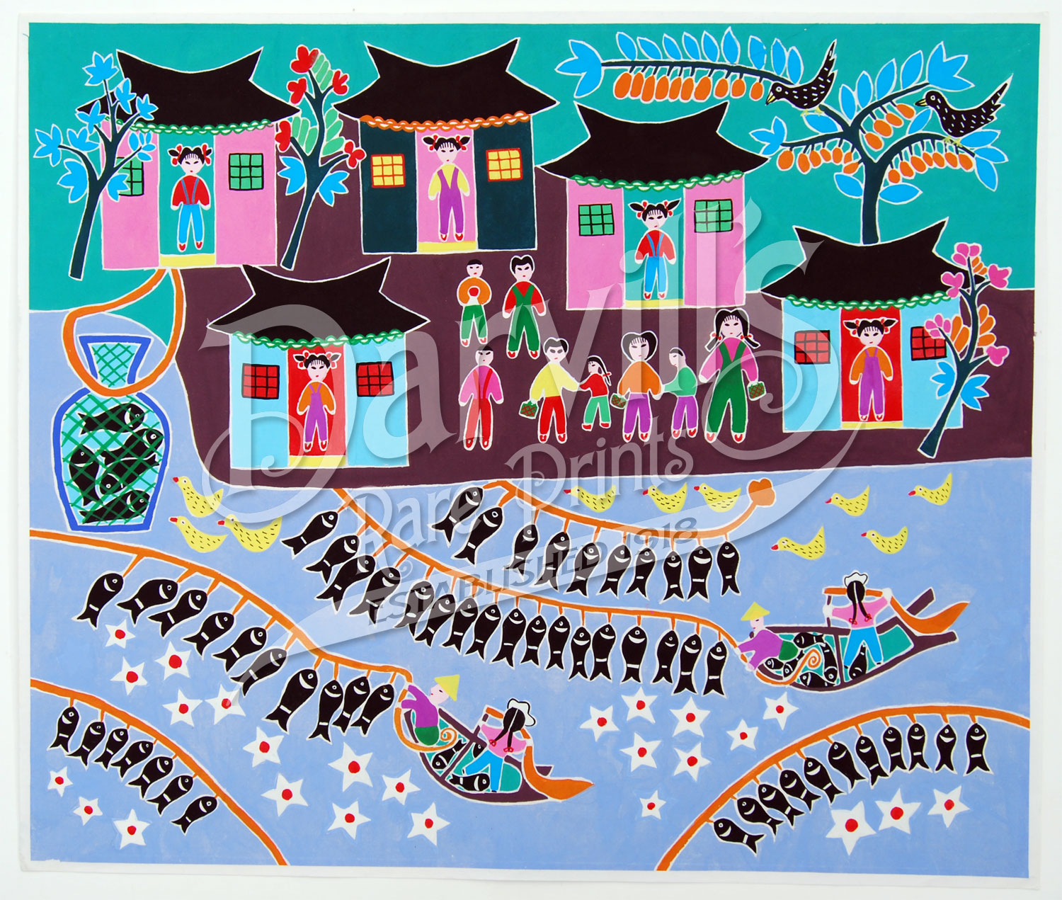 Folk Art Painting Garden Folk Art Painting Garden