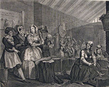 the Harlot's Progress, plate 4