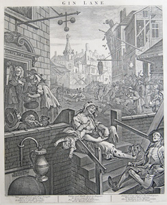 Gin Lane by William Hogarth