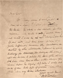 Letter by Turner