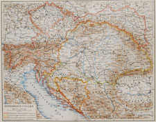 antique Austrian map