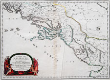 Sanson map of Dalamtia, Venice, Raguse, etc.