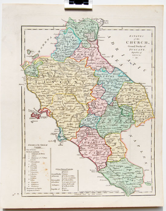 Italy map from Wilkinson (Tuscany)