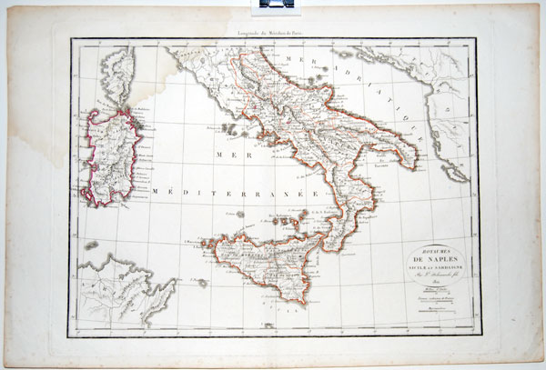 Naples, Sicily and Sardinia by Delamarche 1812