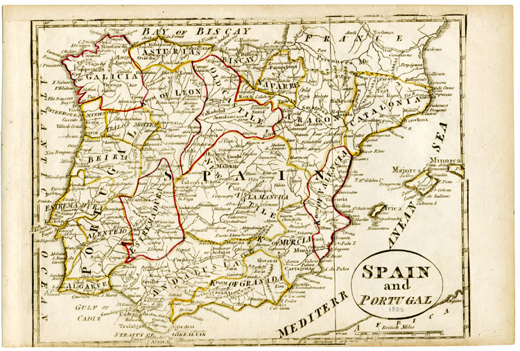 Spain and Portugal 1749