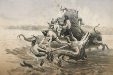 Crossing the Hellgate River May 5th, 1854