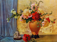 Original vintage calendar/poster prints of florals from 1910s-1940s