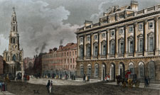 Somerset House and the New Church; Strand, taken from the Morning Post Office