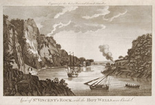 View of St. Vincent's Rock, with the Hot Wells near Bristol