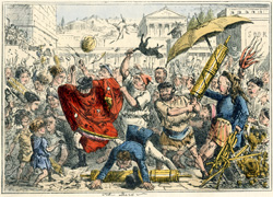 Appius Claudius punished by the People