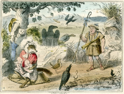 Romulus & Remus discovered by a gentle shepherd