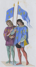Heralds announcing the death of Charles 6th to his son