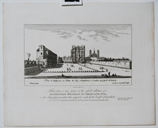 Veue et Perspectiue du Palais du Roy d'Angleterre a Londres qui s'apelle Whitehall