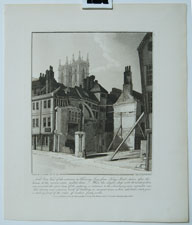 North-East View of the entrance to Thieving Lane, from King Street...