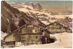 Vintage hand-coloured German photogravures
