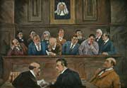 Gentlemen of the Jury - Hand Colored