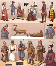 Swedish costumes by Racinet