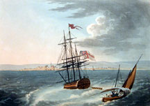 View of Acre & H.M. Ship Le Tigre