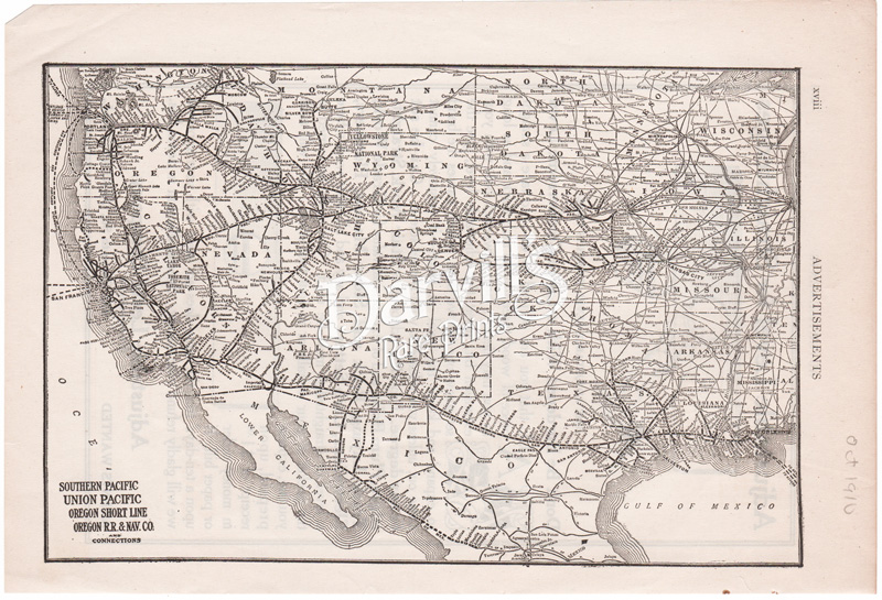 U S State And City Maps From Circa 1890