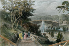 Fairmount Gardens, with the Shuylkill Bridge (Philadelphia)