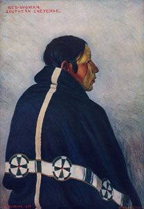 Red Woman, Southern Cheyenne by E.A. Burbank