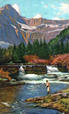 untitled fishing/mountain/cascades