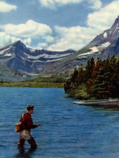 Fishing at Swift Current Lake