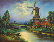 Vintage calendar/poster art