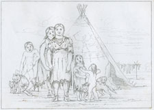 Two Comanche girls, children of the chief
