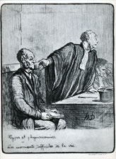 Daumier legal scene