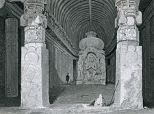 Interior of the Bisma Kurm, Caves of Ellora