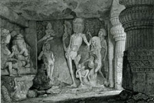 Skeleton Group in the Rameswur, Caves of Ellora