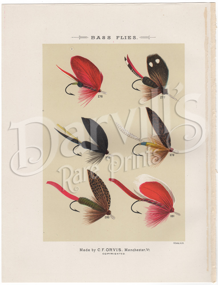 Favorite Flies and Their Histories Mary Orvis Marbury (1892) original antique fly fishing print