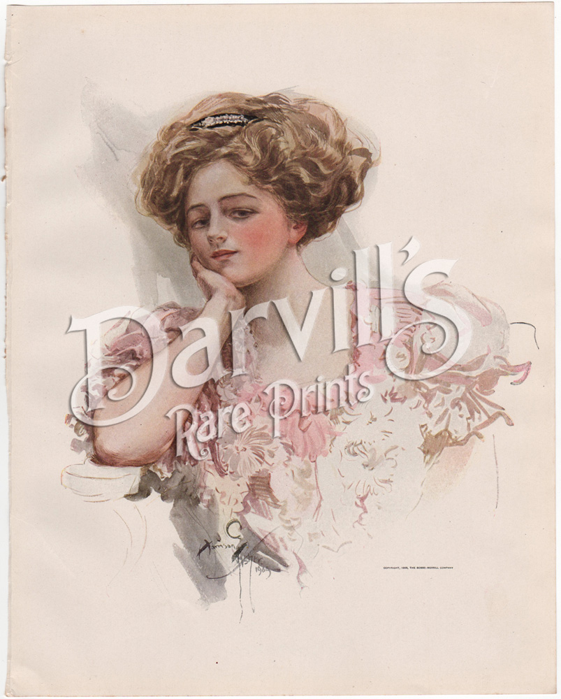 American Beauties Antique Prints By Harrison Fisher 1909
