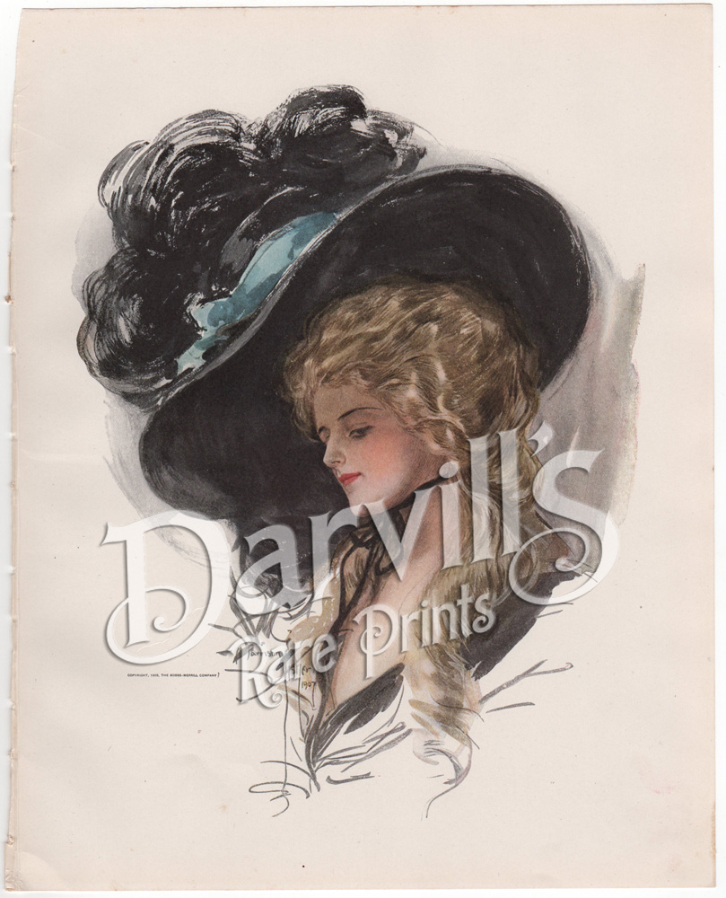 American Beauties Antique Prints By Harrison Fisher 1909