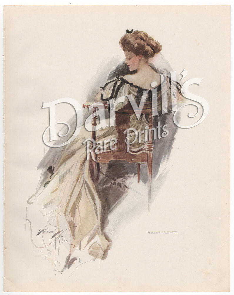 American Beauties Antique Prints By Harrison Fisher 1909