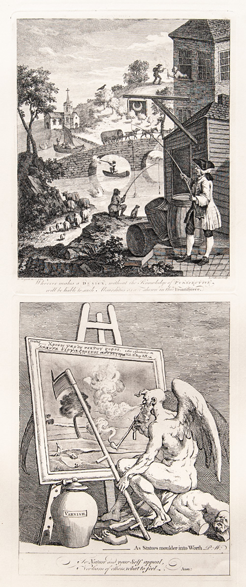 Frontispiece to Kirby's Perspective Made Easy and Time Smoking a Picture 