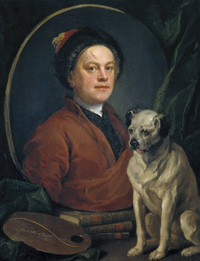 William Hogarth and his pug