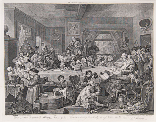 An Election Entertainment by William Hogarth