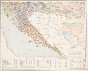 1884 map of The Austria