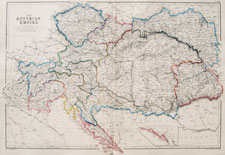 antique map of Austria