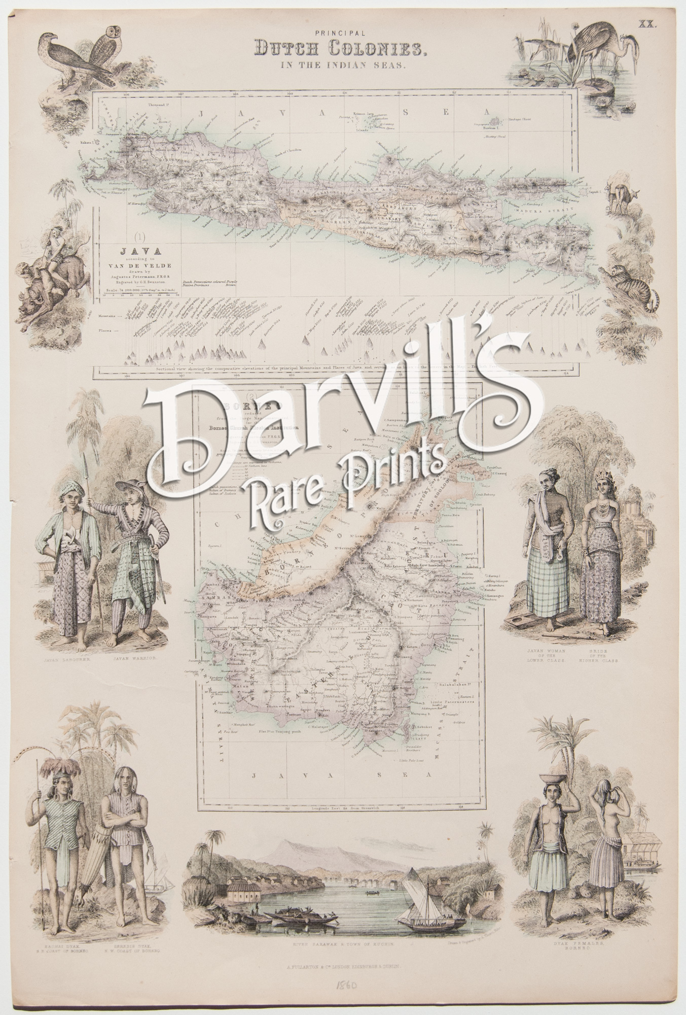 Dutch Possessions in the West Indies Islands 1860