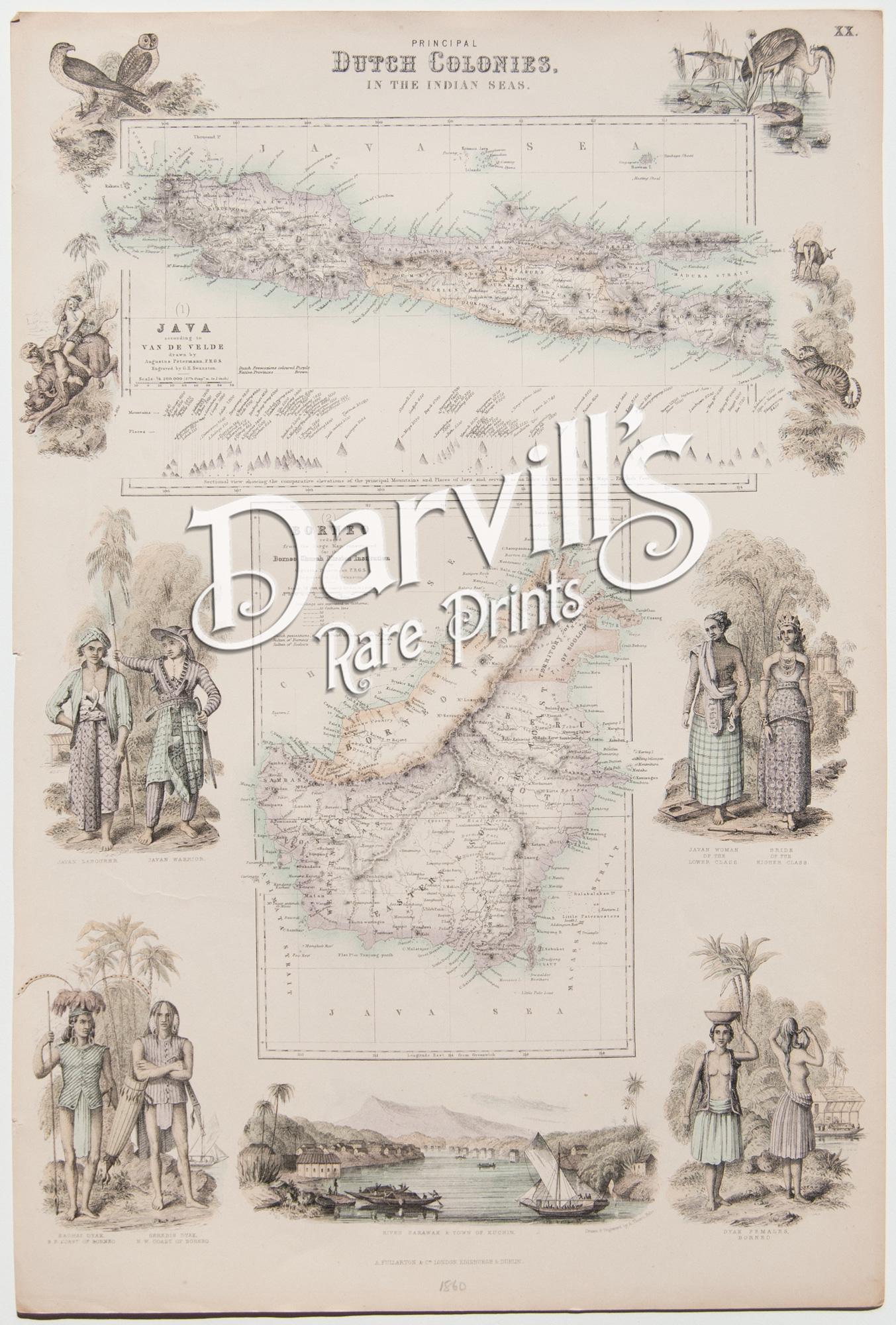 Dutch Possessions in the West Indies Islands 1860
