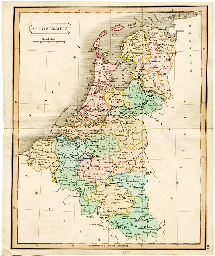 Netherlands from Dr. Brookes's atlas