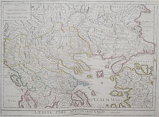 Ancient Greece antique map by Sharman?